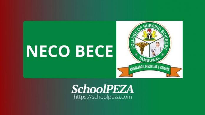 NECO BECE registration