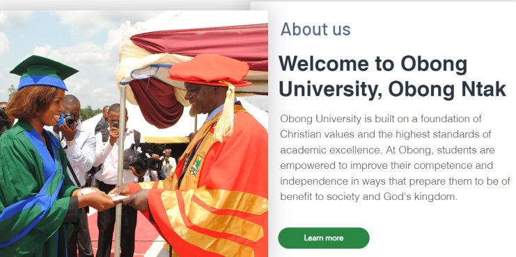 Most affordable private universities in Nigeria - Obong University