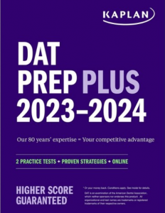 Kaplan DAT Prep Plus book cover