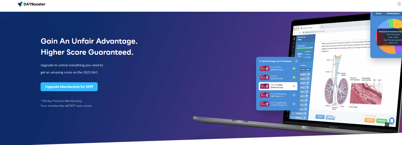 DAT Booster homepage