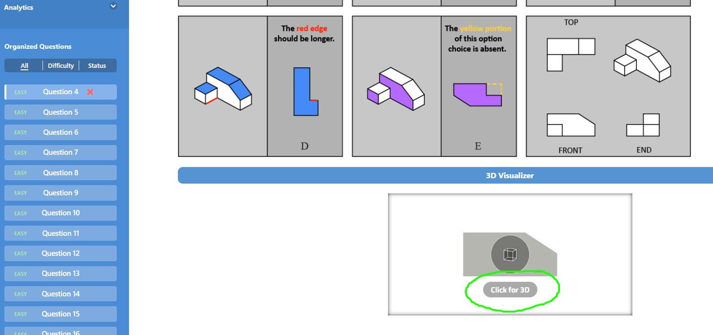 DAT Booster pattern folding practice question