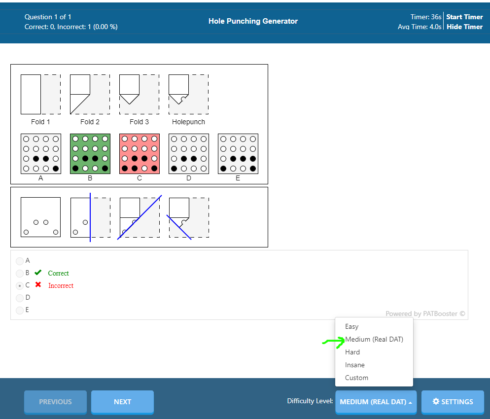 DAT Booster hole punching generator question