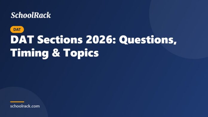 DAT Sections 2026: Questions, Timing & Topics DAT Sections 2026: Questions, Timing & Topics