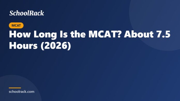 How Long Is the MCAT? About 7.5 Hours (2026)