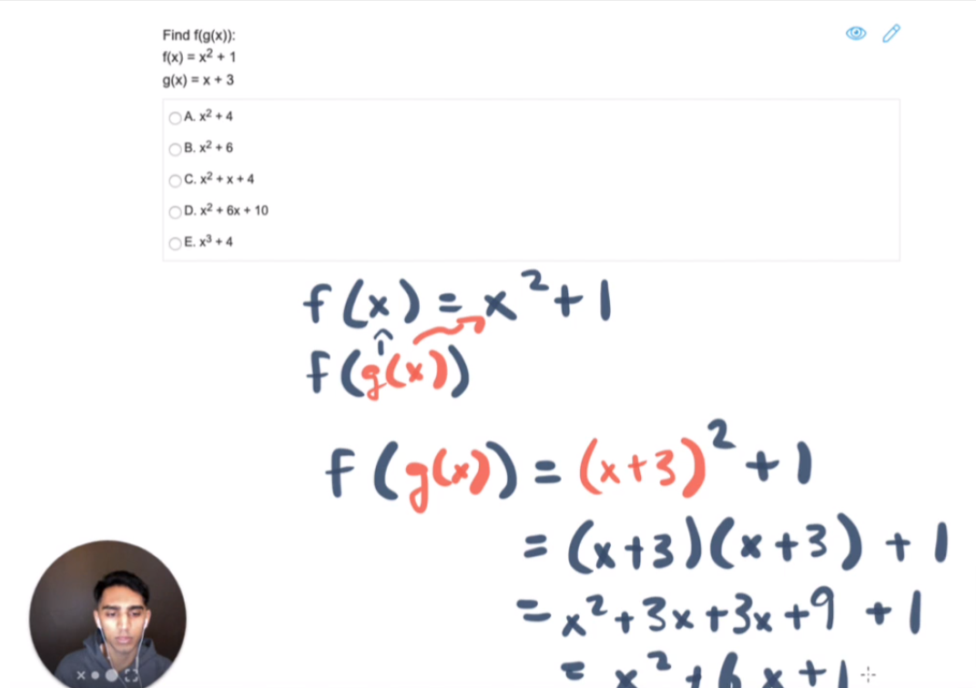 Sample Algebra Question (via Bootcamp)