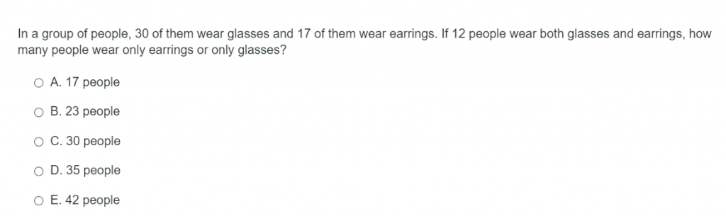 DAT Quantitative Reasoning sample word problem