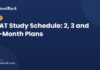 OAT study schedule: two, three and four month plans