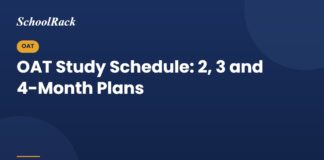 OAT study schedule: two, three and four month plans